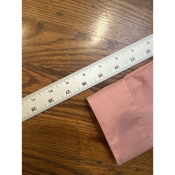 Calvin Klein Men’s Dress Shirt Pink 15.5 34/35 M Steel Plus Slimfit Wrinkle Free - Picture 11 of 12